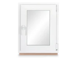Neruli Kellerfenster Kunststoff Weiß Dreh-Kipp 65x85 cm BxH DIN Rechts 2 -Fach Glas Dichtung Grau