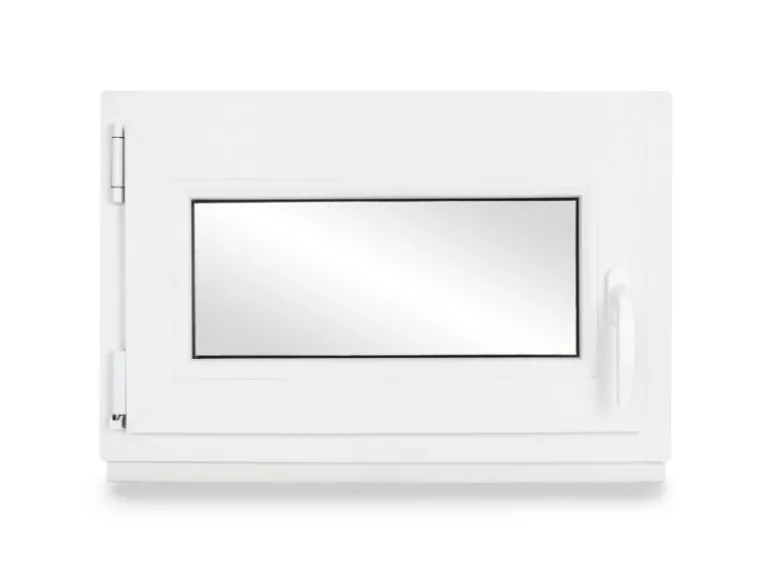 Neruli Kellerfenster Kunststoff Weiß Dreh-Kipp 80x70 cm BxH DIN Links 3 -Fach Glas Dichtung Schwarz