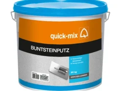 Quick-Mix Buntsteinputz Grau-Weiß Körnung 1 - 1,5 mm 20 kg