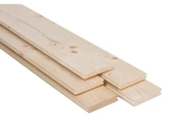 Rauspund Fichte/Tanne Nut und Feder 19 mm x 96 mm x 2500 mm