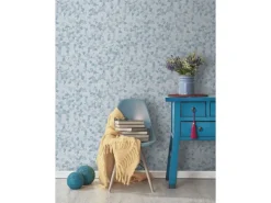 Sanders & Sanders Tapete Mosaik-Fliesen Blau 53 cm x 10 m