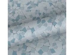 Sanders & Sanders Tapete Mosaik-Fliesen Blau 53 cm x 10 m