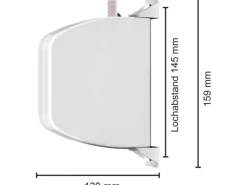 Schellenberg Aufschraubwickler Mini mit Rollladengurt schwenkbar Weiß