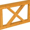 Skan Holz Brüstung Andreaskreuz 150 x 84 cm Fichte Eiche hell