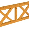 Skan Holz Brüstung Andreaskreuz 210 x 84 cm Fichte Eiche hell