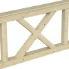 Skan Holz Brüstung Andreaskreuz 150 x 84 cm Fichte Natur