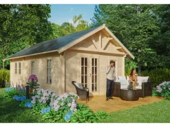 Skan Holz-Gartenhaus Toronto 4 mit Dachschalung B x T 420 cm x 660 cm