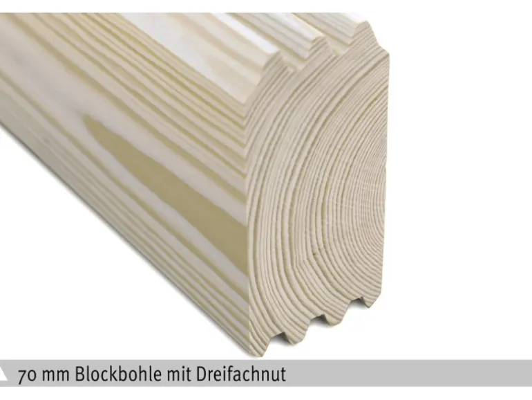 Skan Holz-Gartenhaus Toronto 1 mit Dachschalung B x T 420 cm x 420 cm