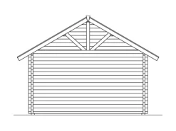 Skan Holz-Gartenhaus Toronto 1 mit Dachschalung B x T 420 cm x 420 cm