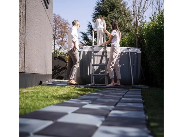 Skaza Terrassenplatten Balkon Schwarz