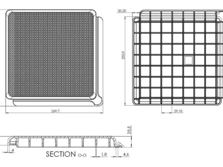 Skaza Terrassenplatten Balkon Braun