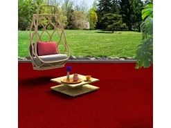 Snapstyle Kunstrasen Rasenteppich mit Noppen Kingston Rot 200x450cm