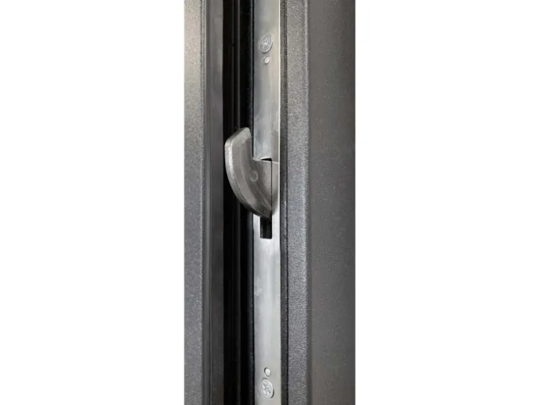 Stahl-Nebeneingangstür NS1 Anthrazit Nach Innen Öffnend 88 x 198 cm Anschlag R