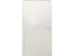 Stahl-Nebeneingangstür NS1 Weiß Nach Innen Öffnend 88 x 198 cm Anschlag R