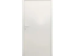 Stahl-Nebeneingangstür NS1 Weiß Nach Innen Öffnend 98 x 198 cm Anschlag L