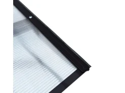 STARKEDACH Aluminiumrahmen Vordach Straight T-160 RAL 7016 Mit Polycarbonatbeschichtung