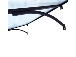 STARKEDACH Aluminiumrahmen Vordach Straight T-160 RAL 7016 Mit Polycarbonatbeschichtung