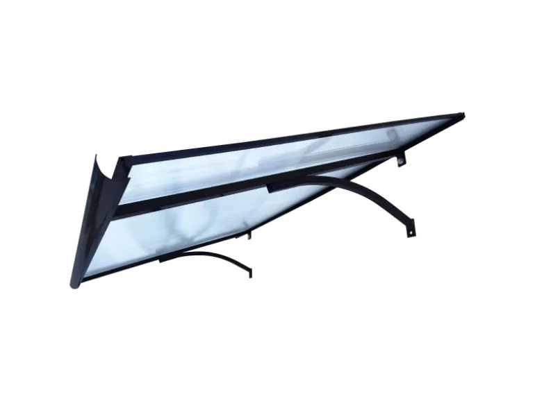 STARKEDACH Aluminiumrahmen Vordach Straight T-160 RAL 7016 Mit Polycarbonatbeschichtung
