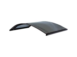 STARKEDACH RODEO Aluminiumrahmen Vordach R-150 RAL 8017 Gewölbt Mit Polycarbonatbeschichtung