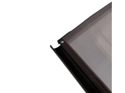 STARKEDACH RODEO Aluminiumrahmen Vordach R-150 RAL 8017 Gewölbt Mit Polycarbonatbeschichtung