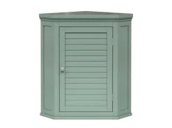 Teamson Home Eck Wandschrank Abnehmbar Salbeigrün Glancy Lamellentür