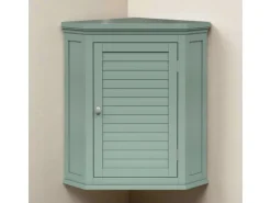 Teamson Home Eck Wandschrank Abnehmbar Salbeigrün Glancy Lamellentür