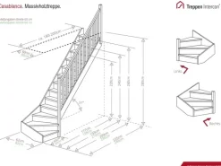 Treppen Intercon Holztreppe Casablanca Raumspartreppe Fichte Naturbelassen Rechtsgewendelt 60 cm Treppenbreite Einseitiges Geländer Mit Setzstufen