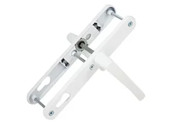 Türgriff-Garnitur Aluminium Weiß 92 mm