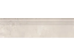 Trittstufe Denver Feinsteinzeug Glasiert Matt Weiß 30 cm x 120 cm