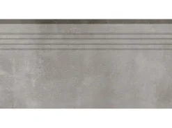 Trittstufe Denver Feinsteinzeug Glasiert Matt Grey 30 cm x 60 cm