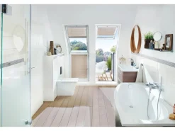Velux Dachbalkon-Unterteil Fest Weiß Lackiert 109 cm x 78 cm