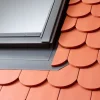 Velux Eindeckrahmen Biberschwanz Doppeldeckung 98 cm x 66 cm Anthrazit