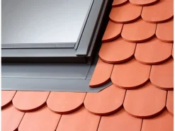 Velux Eindeckrahmen Biberschwanz Doppeldeckung 98 cm x 66 cm Anthrazit