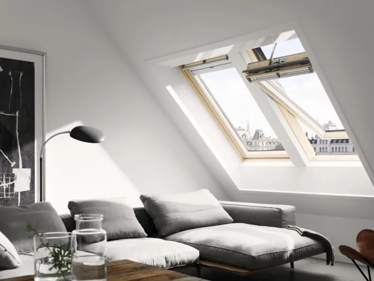 Velux Solarfenster GGL Integra Klar Lackiert Thermo Alu 118 cm x 78 cm