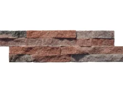 Verblender Quarzit Rot-Bunt 10 cm x 40 cm