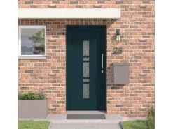 vidaXL Haustür Anthrazit PVC 3385782