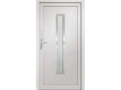 vidaXL Haustür Weiß 108x208 cm PVC 3187890