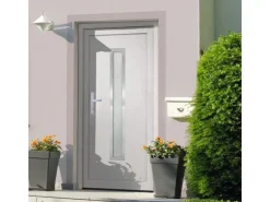vidaXL Haustür Weiß 108x208 cm PVC 3187890