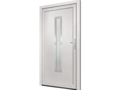 vidaXL Haustür Weiß 108x200 cm PVC 3187895