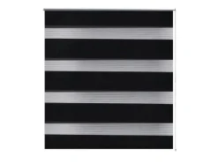 vidaXL Doppelrollo Seitenzug Duo Rollo 100 x 175 cm Schwarz