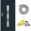 vidaXL Haustür Anthrazit PVC 3385815