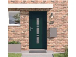 vidaXL Haustür Anthrazit PVC 3385815