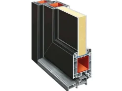 vidaXL Haustür Anthrazit PVC 3385815