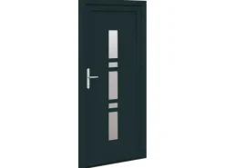 vidaXL Haustür Anthrazit PVC 3385815