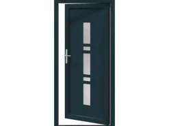 vidaXL Haustür Anthrazit PVC 3385815