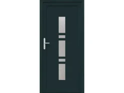 vidaXL Haustür Anthrazit PVC 3385815