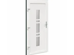 vidaXL Haustür Anthrazit PVC 3385815