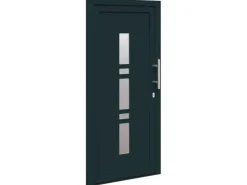 vidaXL Haustür Anthrazit PVC 3385781