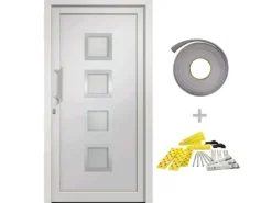 vidaXL Haustür Weiß 108x208 cm 279180