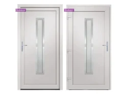 vidaXL Haustür Weiß 88x200 cm PVC 3187885